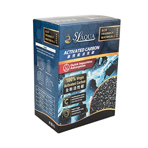 SL Aqua Premium Aktivkohlefilter für Aquarien, Aktivkohle, Aquarium, Garnelen, 300 g, 3 x 100 Netzbeutel von SL AQUA