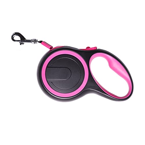 SLAHAJ Hundeleine Hundeleine zum Trainieren Haustiereleine mit 8 Metern automatisch einziehbarem Seil, geeignet für große Hunde geeignet(Rose red,8m-50kg) von SLAHAJ