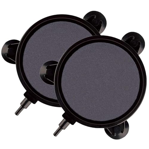 SLOCME Aquarium-Luftstein, 10,2 cm, rund, Sauerstoffdiffusor mit Saugnäpfen, erzeugt feine Blasen für Aquarien, Hydrokulturen und Wasserpflanzen, 2 Stück SLOCME Aquarium-Luftstein, 10,2 cm, rund, Sauerstoffdiffusor mit Saugnäpfen, erzeugt feine Blasen für Aquarien, Hydrokulturen und Wasserpflanzen, 2 Stück von SLOCME