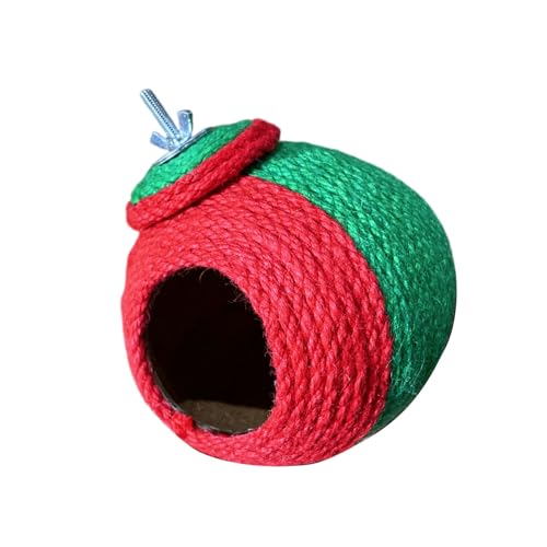 SLXLYH Sisal Verstärkte Papageien Nisten Bruthaus Kokosnussschalen Hängende Nisthütten Bett Für Kleine Vögel Käfigzubehör SLXLYH Sisal Verstärkte Papageien Nisten Bruthaus Kokosnussschalen Hängende Nisthütten Bett Für Kleine Vögel Käfigzubehör von SLXLYH