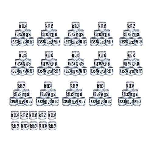 SM SunniMix 100 Stück Aluminium-Taubenring, 8 mm, Identifizierung von Taubenbändern, 2023 Jahre, langlebig, mehrfarbig, Vogelbeinring, Identifizierungsbeinzeichen, Weiß von SM SunniMix