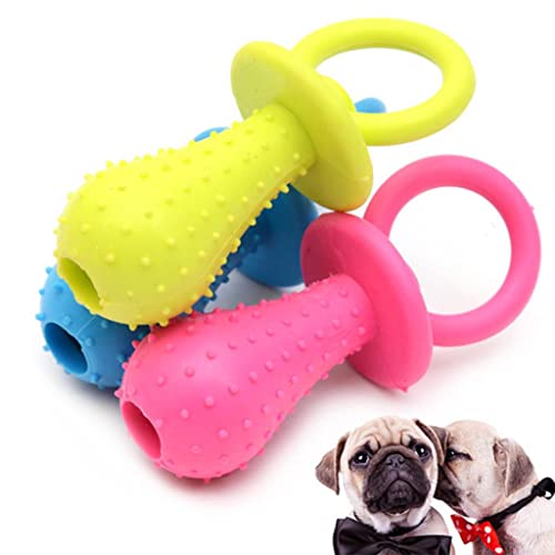 SM SunniMix Gummi Schnuller Spielzeug Hundespielzeug mit Quietscher für Hunde und von SM SunniMix