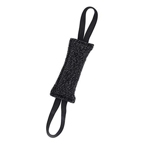 SM SunniMix beißwurst Bringsel Kauspielzeug Hundespielzeug für Hunde Training, Schwarz Schlepper, 20cm von SM SunniMix