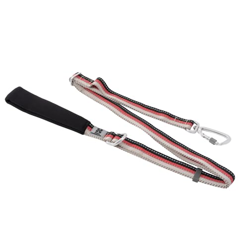 SMALL COMBINATION Reflektierende Hundeleine, hochfestes Nylon-Gurtband und Haken aus Flugzeuglegierung, verstellbar (117–177 cm), mit rutschfestem Griff, mehrere Farboptionen (B/Schwarz, M) von SMALL COMBINATION