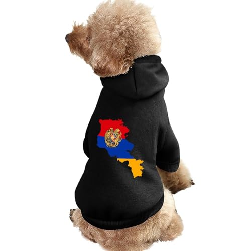 Armenien-Karte, Flagge mit Wappen, lustiger Hunde-Kapuzenpullover, Haustierkostüm, Sweatshirt für kleine, mittelgroße und große Welpen, Katzenkleidung Armenien-Karte, Flagge mit Wappen, lustiger Hunde-Kapuzenpullover, Haustierkostüm, Sweatshirt für kleine, mittelgroße und große Welpen, Katzenkleidung von SMAZDFXX