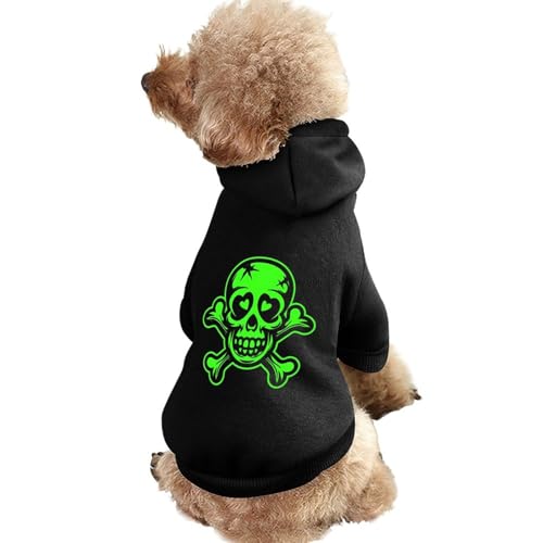 Grüner Hunde-Kapuzenpullover mit Totenkopf und gekreuzten Knochen, Herz, lustig, Haustierkostüm, Sweatshirt für kleine, mittelgroße und große Welpen, Katzenkleidung Grüner Hunde-Kapuzenpullover mit Totenkopf und gekreuzten Knochen, Herz, lustig, Haustierkostüm, Sweatshirt für kleine, mittelgroße und große Welpen, Katzenkleidung von SMAZDFXX