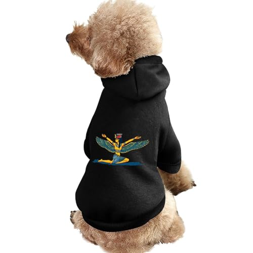 Kapuzenpullover für Hunde mit Aufdruck der Alten ägyptischen Göttin, originelle Kleidung, Pullover-Sweatshirt für kleine Welpen und Katzen von SMAZDFXX
