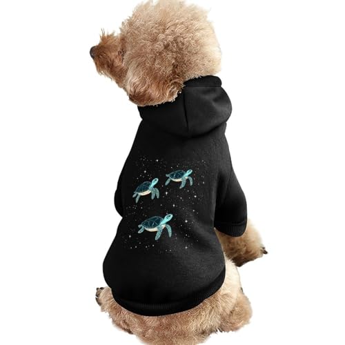 Lustiger Hunde-Kapuzenpullover mit Meeresschildkröten, Haustierkostüm, Sweatshirt für kleine, mittelgroße und große Welpen, Katzenkleidung von SMAZDFXX