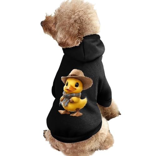 Niedliche gelbe Ente, Kleiner, lustiger Hunde-Kapuzenpullover, Haustierkostüm, Sweatshirt für kleine, mittelgroße und große Welpen, Katzenkleidung von SMAZDFXX