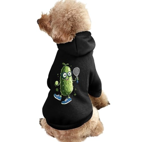 Niedlicher Hunde-Kapuzenpullover mit Pickle-Playing-Ball, lustiges Haustierkostüm, Sweatshirt für kleine, mittelgroße und große Welpen, Katzenkleidung von SMAZDFXX