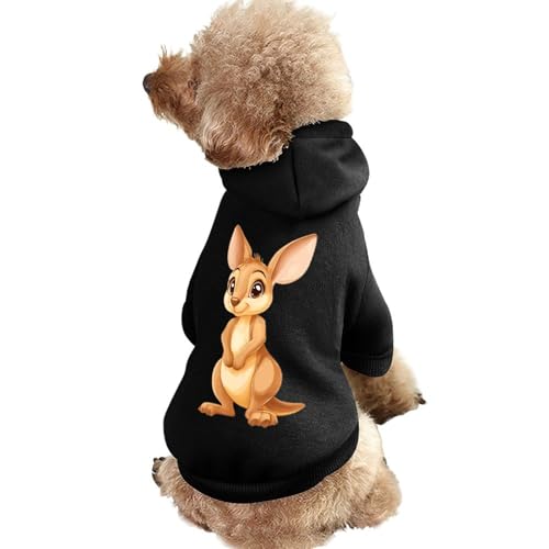 Niedlicher Känguru-Hoodie für Hunde, lustiges Haustierkostüm, Sweatshirt für kleine, mittelgroße und große Welpen, Katzenkleidung von SMAZDFXX