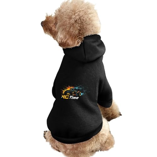 RC Time Lustiger Hunde-Kapuzenpullover, Haustierkostüm, Sweatshirt für kleine, mittelgroße und große Welpen, Katzenkleidung von SMAZDFXX