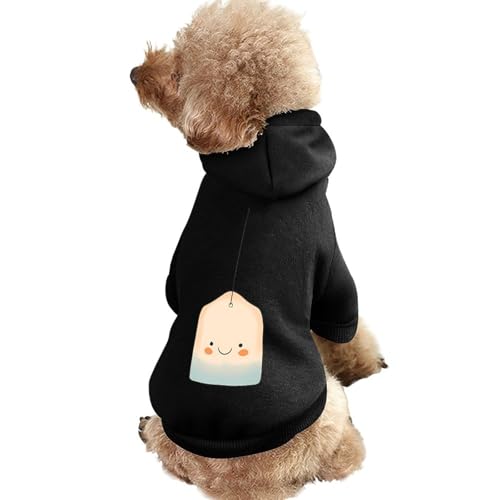 Tea Time Lustiger Hunde-Kapuzenpullover, Haustierkostüm, Sweatshirt für kleine, mittelgroße und große Welpen, Katzenkleidung von SMAZDFXX