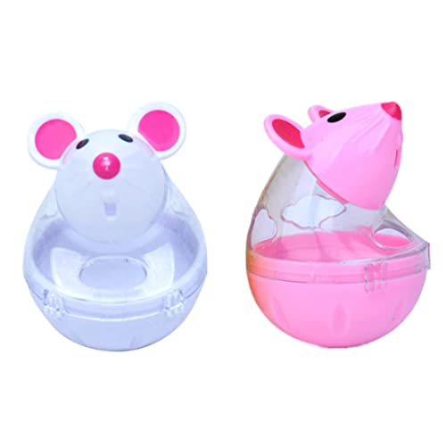 SMELEYOU 2pcs Katzenbehandlung Spender Spielzeugmausform Cat Interaction Toy Dog Food -Spender für Haustier erhöht die interaktive Lebensmittelabgabe SMELEYOU 2pcs Katzenbehandlung Spender Spielzeugmausform Cat Interaction Toy Dog Food -Spender für Haustier erhöht die interaktive Lebensmittelabgabe von SMELEYOU