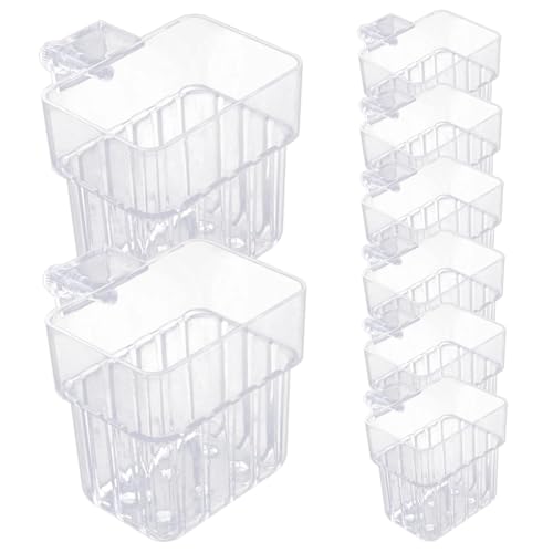 SMELEYOU 8pcs Aquarium Pflanzenhalter hängen Wasserpflanzentopf mit Löchern Wasserblüten Topf für Fischtankanbaudekorationen von SMELEYOU