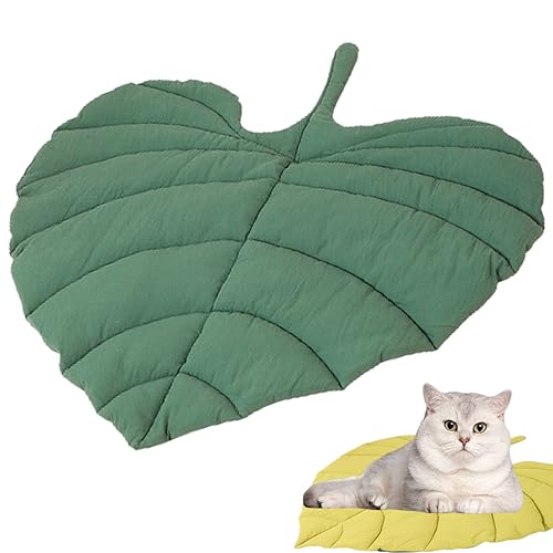 SMELEYOU Blatt Katzenbett doppelseitige Katzen Winter Schlafkissen Blätter geformte Katzenmatte Weichwaschbar flaches Katzenbett PP Baumwollfüllung Haustiermatte für Winter Hundekatze Lieferungen her SMELEYOU Blatt Katzenbett doppelseitige Katzen Winter Schlafkissen Blätter geformte Katzenmatte Weichwaschbar flaches Katzenbett PP Baumwollfüllung Haustiermatte für Winter Hundekatze Lieferungen her von SMELEYOU