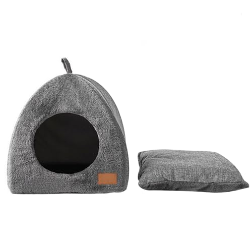 SMELEYOU Katze Zwinger tragbares Katzenhausbett Dreieck Tiere Schutz Haustierbetten Katzenbett Katze Höhle Nest Schlafbett für Kätzchen Katze s SMELEYOU Katze Zwinger tragbares Katzenhausbett Dreieck Tiere Schutz Haustierbetten Katzenbett Katze Höhle Nest Schlafbett für Kätzchen Katze s von SMELEYOU