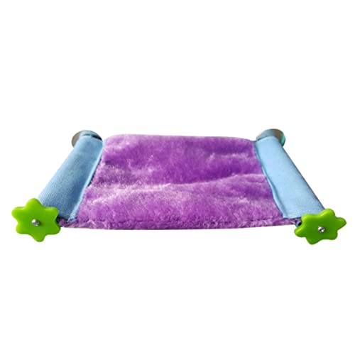SMELEYOU Papageien Haus Bett warmes Vogel Winterhaus weiche Plüsch Vogel Nest Hängematte Stand Blockierbett Spielzeug lila l SMELEYOU Papageien Haus Bett warmes Vogel Winterhaus weiche Plüsch Vogel Nest Hängematte Stand Blockierbett Spielzeug lila l von SMELEYOU