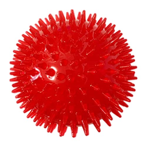 SMELEYOU Quietschende Hundeball-Haustier Kaut-Spikey-Spielzeug ungiftiger Spiky-Puppenzahn-Reinigung Spielzeugkugeln rot 6 cm SMELEYOU Quietschende Hundeball-Haustier Kaut-Spikey-Spielzeug ungiftiger Spiky-Puppenzahn-Reinigung Spielzeugkugeln rot 6 cm von SMELEYOU