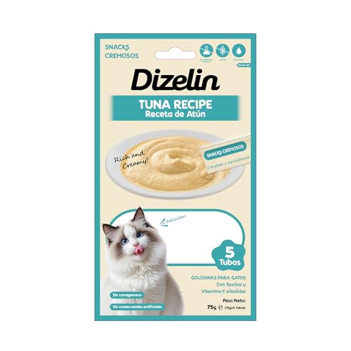 Cremige Snacks für Katzen, Püree, weiche Leckereien mit Taurin und Vitaminen, ohne Konservierungsstoffe, sehr schmackhaft, feuchter Snack, fettarm, ohne Zuckerzusatz (50 x 15 g, Thunfisch) von SMELL & SMILE