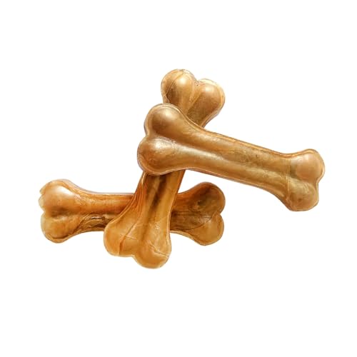 Kauknochen für Hunde, Knochen für Hunde, Premium-Snacks zum Kauen von Hunden (10 cm, 3 Stück) von SMELL & SMILE