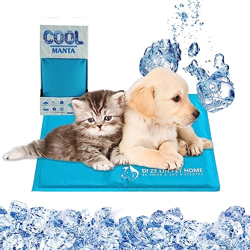SMELL & SMILE Kühlmatte für Hunde, Kühlmatte für Haustiere, 30 x 40 cm, Kühlmatte für Haustiere, Blau, 30 x 40 cm von SMELL & SMILE