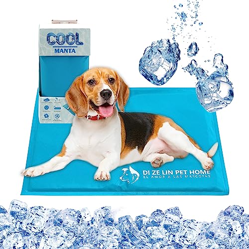 SMELL & SMILE Kühlmatte für Hunde, 50 x 65 cm, Kühlmatte für Haustiere, Kühlmatte für Haustiere, Blau, 50 x 65 cm von SMELL & SMILE