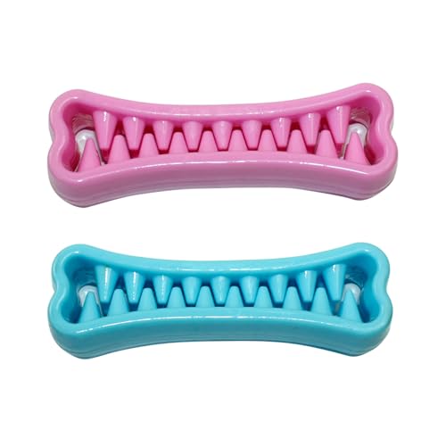 SMELL & SMILE 2 Stück, interaktives Hundespielzeug, sicheres Kauen, Linderung von Angstzuständen und Zahnreinigung für Ihr kleines, mittelgroßes Haustier (12 x 3,8 cm - 2218) von SMELL & SMILE