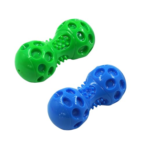 SMELL & SMILE 2 x Beißspielzeug für Hunde, interaktives Spielzeug, sicher für Welpen und mittelgroße Hunde, Angstlinderung, zufällige Farbe (11,4 x 5 cm - 2376) von SMELL & SMILE