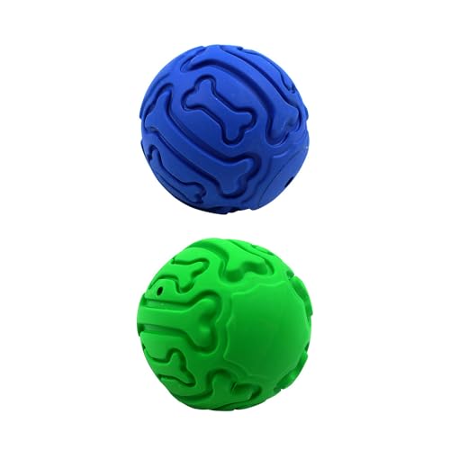 SMELL & SMILE 2 x Beißspielzeug für Hunde, interaktives Spielzeug, sicher für Welpen und mittelgroße Hunde, Angstlinderung, zufällige Farbe (5 x 5 cm-2394) von SMELL & SMILE