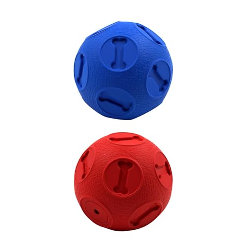 SMELL & SMILE 2 x Beißspielzeug für Hunde, interaktives Spielzeug, sicher für Welpen und mittelgroße Hunde, Angstlinderung, zufällige Farbe (6,5 x 6,5 cm - 2397) von SMELL & SMILE