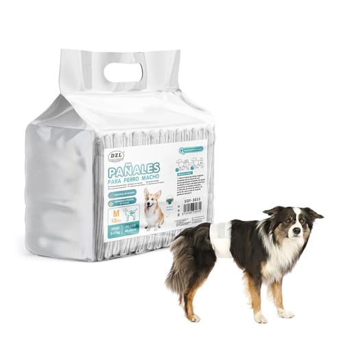 SMELL & SMILE Einweg-Windeln für Hunde, männlich, Sanitärwindel für Hunde, Haustiere, hygienisch, weich, saugfähig, M - 20,5 x 61 cm SMELL & SMILE Einweg-Windeln für Hunde, männlich, Sanitärwindel für Hunde, Haustiere, hygienisch, weich, saugfähig, M - 20,5 x 61 cm von SMELL & SMILE