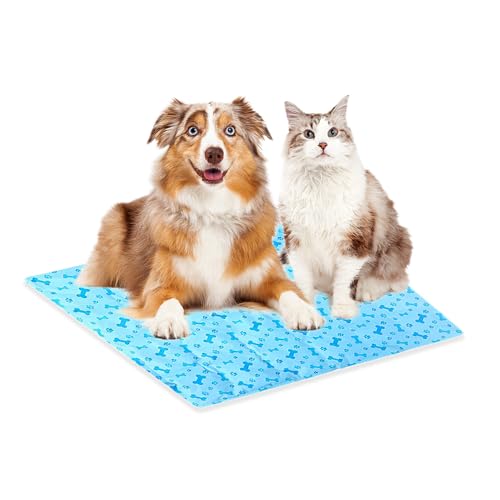 SMELL & SMILE Kühlmatte für Hunde, Kühlmatte für Haustiere, 30 x 40 cm, Kühlmatte für Haustiere, Blau, 30 x 40 cm SMELL & SMILE Kühlmatte für Hunde, Kühlmatte für Haustiere, 30 x 40 cm, Kühlmatte für Haustiere, Blau, 30 x 40 cm von SMELL & SMILE