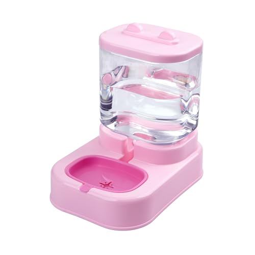 SOY3472-ROSA Automatischer Wasserspender für Katzen und Hunde, 1,8 l, automatischer Wasserspender für Katzen zu Hause von SMELL & SMILE