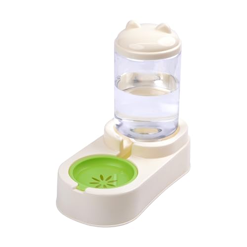 SOY3474-Grün Automatische Schwerkraft-Trinkflasche für Hunde und Katzen, 1,8 l, BPA-frei, ohne Strom, rutschfest, Wasserspender für Haustiere von SMELL & SMILE