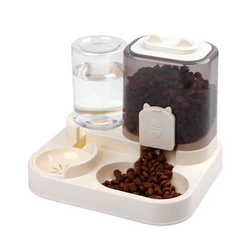 Spenderset für Katzen und Hunde, Wasserspender für Haustiere, Tränke und Futternapf, Futter- und Wasserspender, 2 Stück (KIT3468) von SMELL & SMILE