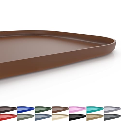 SMILOOL Silikon-Haustier-Futtermatte mit erhöhtem Rand, Futternapf-Matten für Futter und Wasser, Haustier-Tischset für Böden, wasserdicht, 61 x 40,6 x 2 cm, Braun SMILOOL Silikon-Haustier-Futtermatte mit erhöhtem Rand, Futternapf-Matten für Futter und Wasser, Haustier-Tischset für Böden, wasserdicht, 61 x 40,6 x 2 cm, Braun von SMILOOL