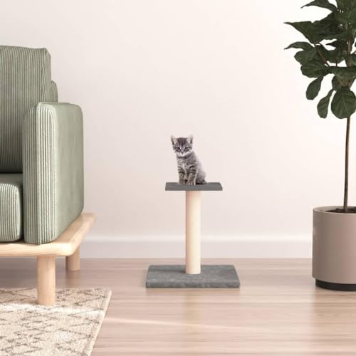 Pet Supplies Katzenkratzbaum mit Plattform Hellgrau 38 cm Tiere & Haustierbedarf von SMTSEC