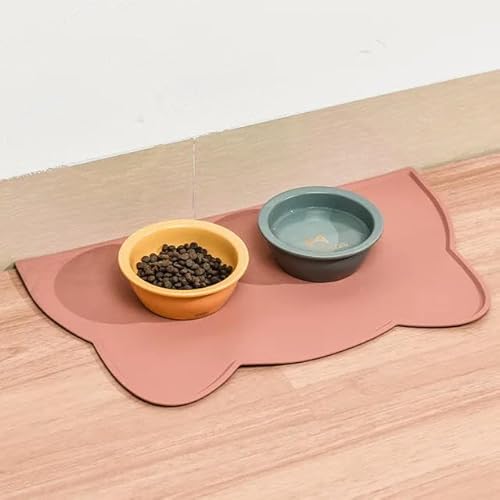 Futternapf-Matte für Haustiere, Katzen, mit hohen Lippen, Silikon, antihaftbeschichtet, wasserdicht, Futterunterlage für Hunde Futternapf-Matte für Haustiere, Katzen, mit hohen Lippen, Silikon, antihaftbeschichtet, wasserdicht, Futterunterlage für Hunde von SMYTJSYC