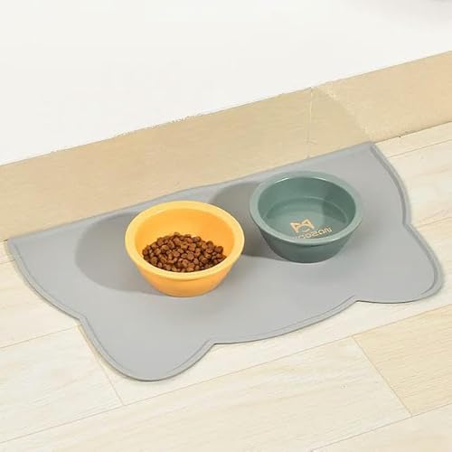 Futternapf-Matte für Haustiere, Katzen, mit hohen Lippen, Silikon, antihaftbeschichtet, wasserdicht, Futterunterlage für Hunde Futternapf-Matte für Haustiere, Katzen, mit hohen Lippen, Silikon, antihaftbeschichtet, wasserdicht, Futterunterlage für Hunde von SMYTJSYC