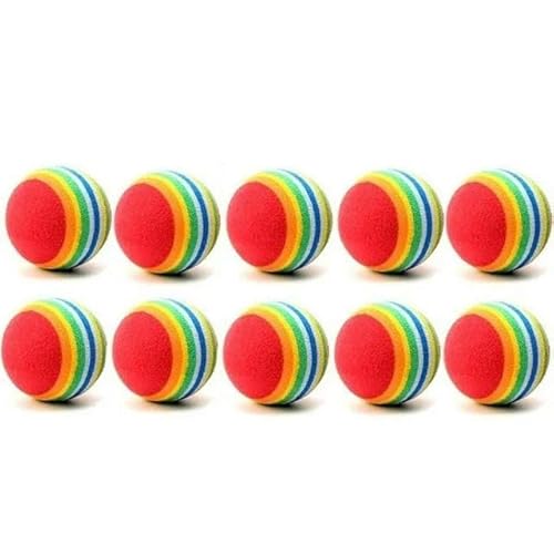 SMYTJSYC 10 x Haustierspielzeug, Regenbogen, 10 Stück SMYTJSYC 10 x Haustierspielzeug, Regenbogen, 10 Stück von SMYTJSYC