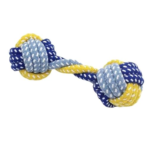 SMYTJSYC Hundespielzeug, Karottenknoten, Seilball, Baumwollseil, Hantel, Kauspielzeug, geflochten, bissfest, Haustierbedarf, D 19 x 8 cm SMYTJSYC Hundespielzeug, Karottenknoten, Seilball, Baumwollseil, Hantel, Kauspielzeug, geflochten, bissfest, Haustierbedarf, D 19 x 8 cm von SMYTJSYC