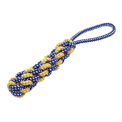 SMYTJSYC Hundespielzeug, Karottenknoten, Seilball, Baumwollseil, Hantel, Kauspielzeug, geflochten, bissfest, Haustierbedarf, E, 33 cm SMYTJSYC Hundespielzeug, Karottenknoten, Seilball, Baumwollseil, Hantel, Kauspielzeug, geflochten, bissfest, Haustierbedarf, E, 33 cm von SMYTJSYC