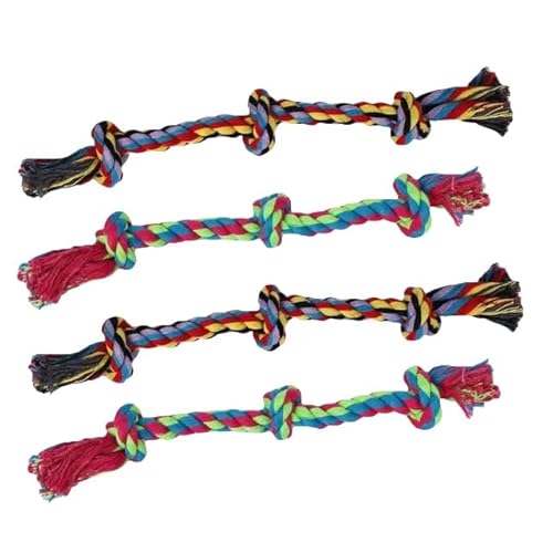 SMYTJSYC Hundespielzeug, Karottenknoten, Seilball, Baumwollseil, Hantel, Kauspielzeug, geflochten, bissfest, Haustierbedarf, H 25 cm SMYTJSYC Hundespielzeug, Karottenknoten, Seilball, Baumwollseil, Hantel, Kauspielzeug, geflochten, bissfest, Haustierbedarf, H 25 cm von SMYTJSYC