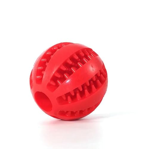 SMYTJSYC Hundespielzeug für Hunde, Kauspielzeug, Zahnreinigung, Leckerli-Ball, extra robust, interaktiver Elastikball für Haustiere, Rot SMYTJSYC Hundespielzeug für Hunde, Kauspielzeug, Zahnreinigung, Leckerli-Ball, extra robust, interaktiver Elastikball für Haustiere, Rot von SMYTJSYC