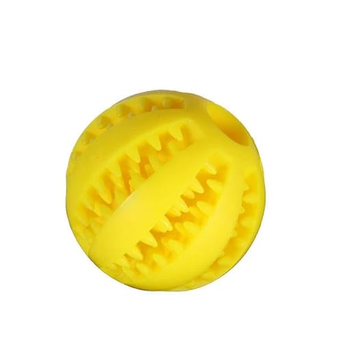 SMYTJSYC Hundespielzeug für Hunde, Kauspielzeug, Zahnreinigung, Leckerli-Ball, extra robust, interaktiver Elastizitätsball für Haustiere, Gelb SMYTJSYC Hundespielzeug für Hunde, Kauspielzeug, Zahnreinigung, Leckerli-Ball, extra robust, interaktiver Elastizitätsball für Haustiere, Gelb von SMYTJSYC