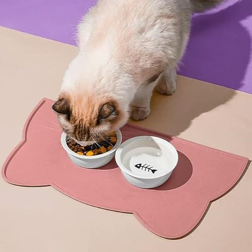 Silikon-Futtermatte für Hunde und Katzen, antihaftbeschichtet, wasserdicht, Futterunterlage für Welpen Silikon-Futtermatte für Hunde und Katzen, antihaftbeschichtet, wasserdicht, Futterunterlage für Welpen von SMYTJSYC