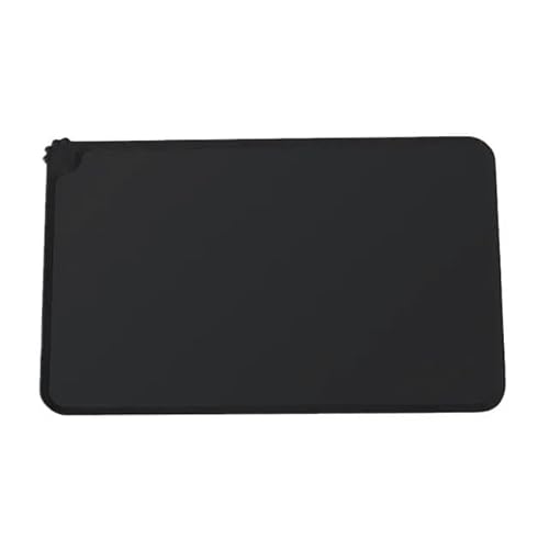 Wasserdichte Haustiermatte aus Silikon für Hunde und Katzen, Futternapf, Trinkmatte, Platzdeckchen, Schwarz Wasserdichte Haustiermatte aus Silikon für Hunde und Katzen, Futternapf, Trinkmatte, Platzdeckchen, Schwarz von SMYTJSYC
