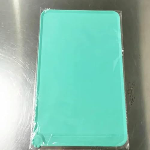 Wasserdichte Haustiermatte aus Silikon für Hunde und Katzen, Haustierfutterunterlage, Haustiernapf, Trinkmatte, Platzdeckchen, quadratisch, Grün Wasserdichte Haustiermatte aus Silikon für Hunde und Katzen, Haustierfutterunterlage, Haustiernapf, Trinkmatte, Platzdeckchen, quadratisch, Grün von SMYTJSYC