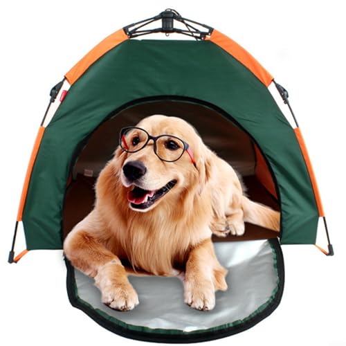 SMZhomeone Haustierzelt, tragbar, faltbar, für Katzen und Hunde, leicht, mit weich gepolstertem Boden, 79 x 77 x 62 cm von SMZhomeone